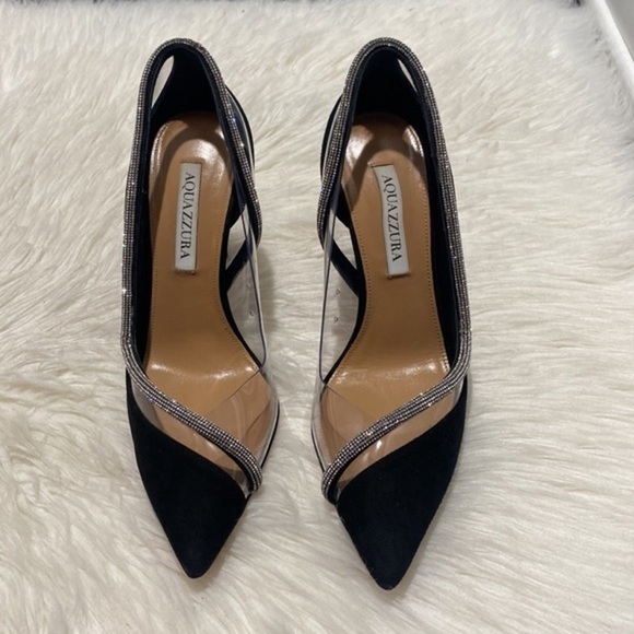 Aquazzura Tres Mondaine 105 suede pumps size 38EU‎ - Picture 4 of 15